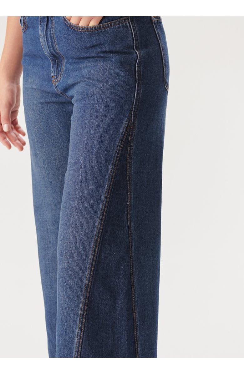 Exquise Lola Raw Wide Leg Denim Pant, Alternate, color, Indigo