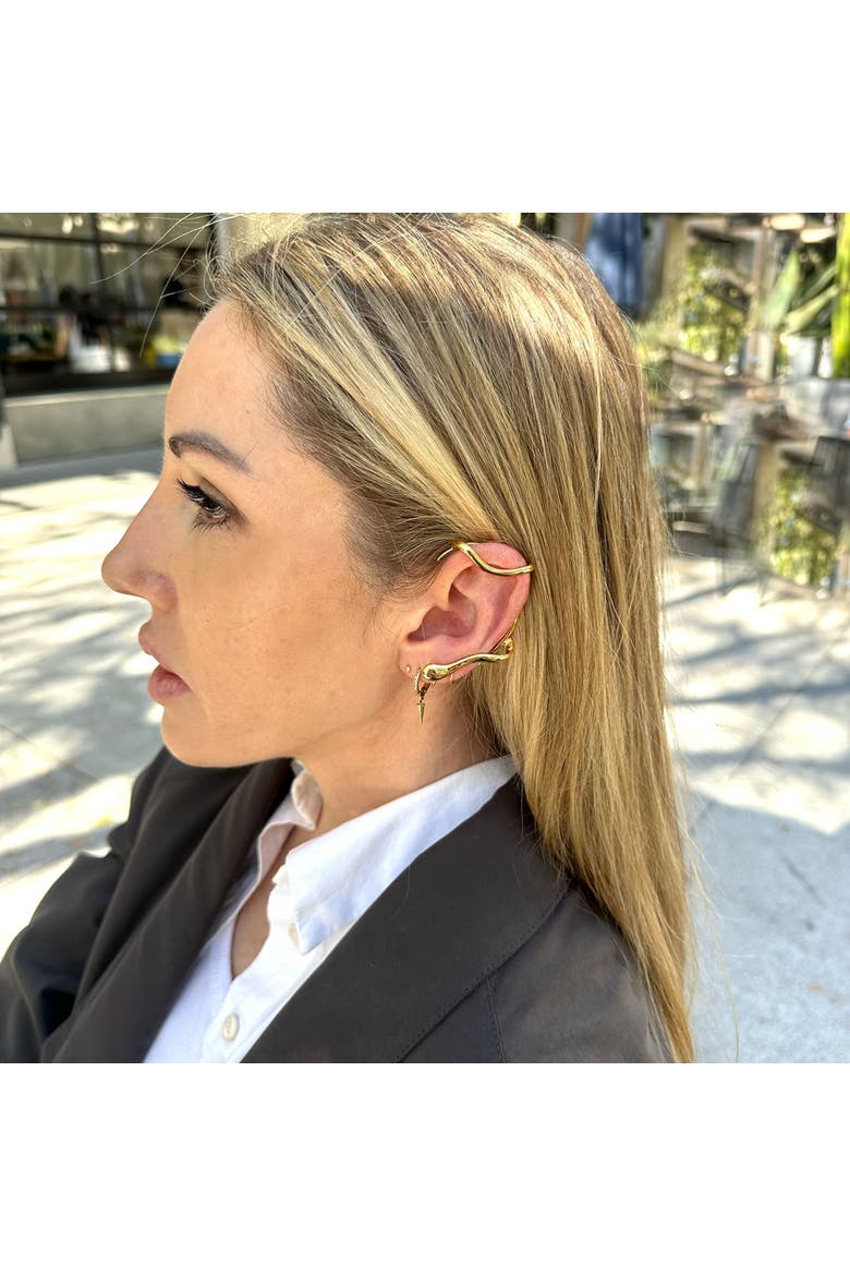 Modern Gold Ear Cuff Luxe, Alternate, color, Gold