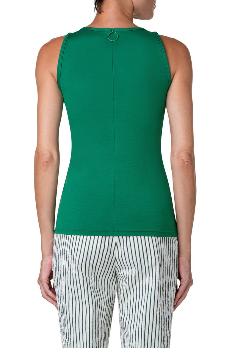 Sleeveless Stretch Modal Top, Alternate, color, LEAF GREEN