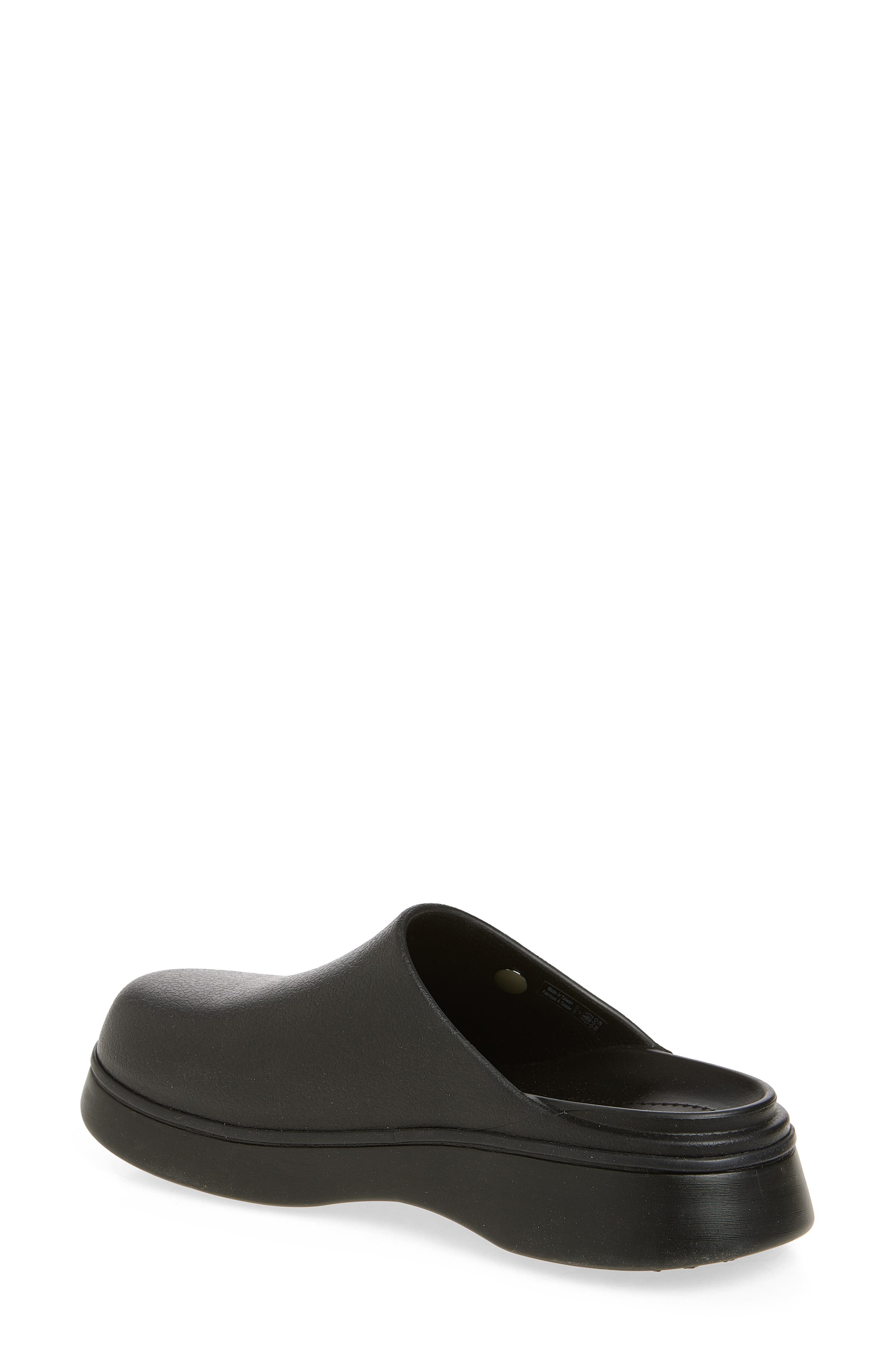 Dylan Notched Clog, Alternate, color, BLACK