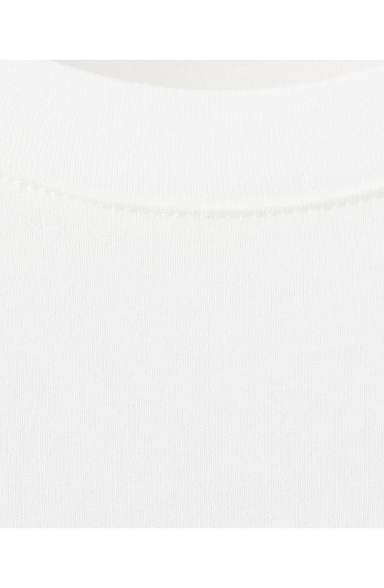 MANGO Floral Embroidered Cotton T-Shirt, Alternate, color, Off White