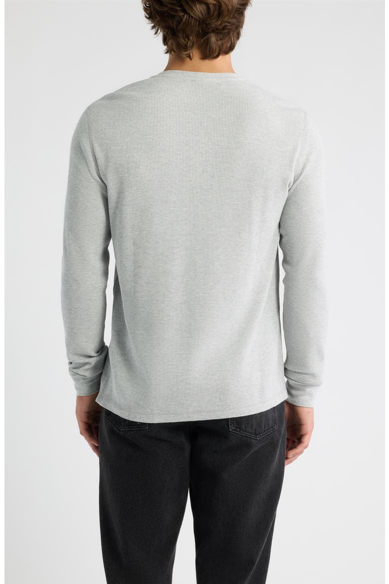 Waffle Knit Henley, Alternate, color, LIGHT HEATHER GREY
