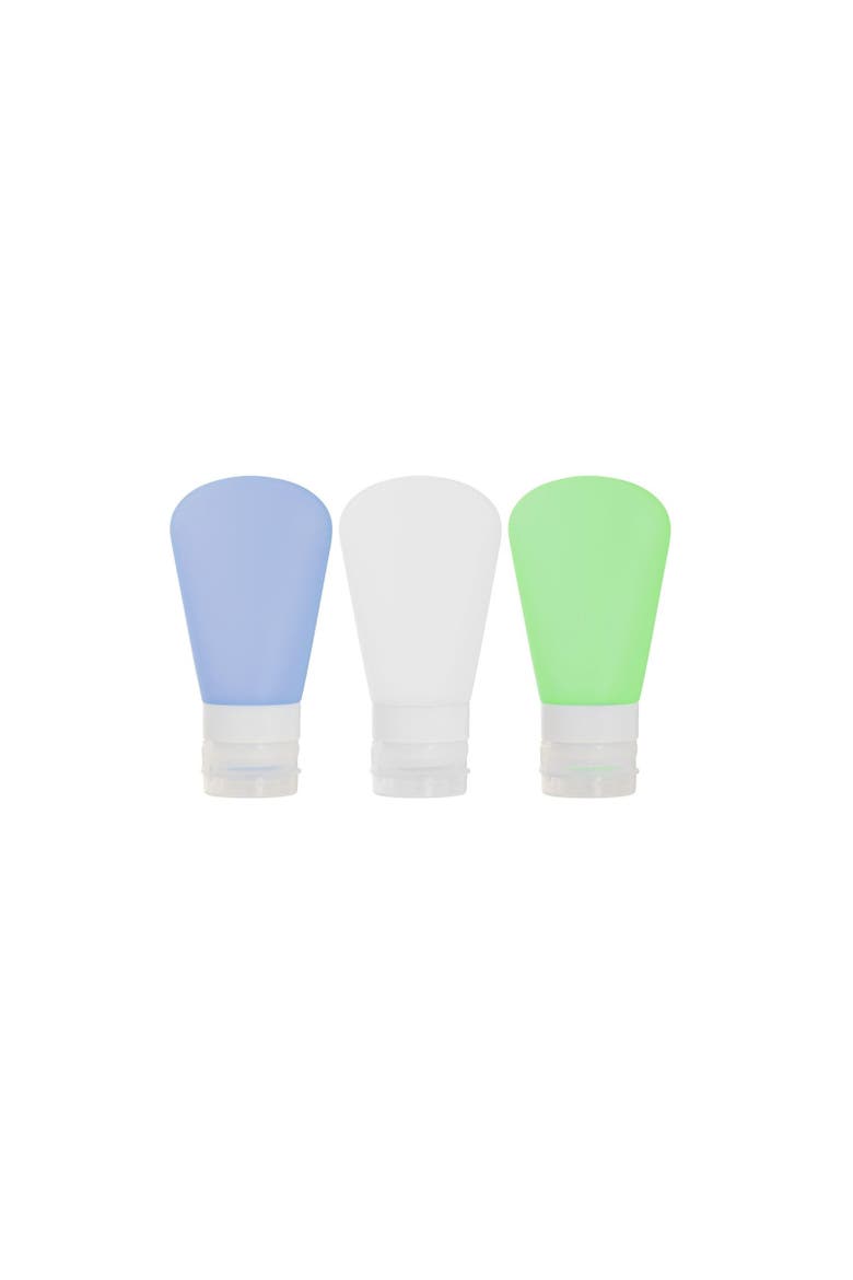 Silicone Travel Bottle Set, Main, color, White