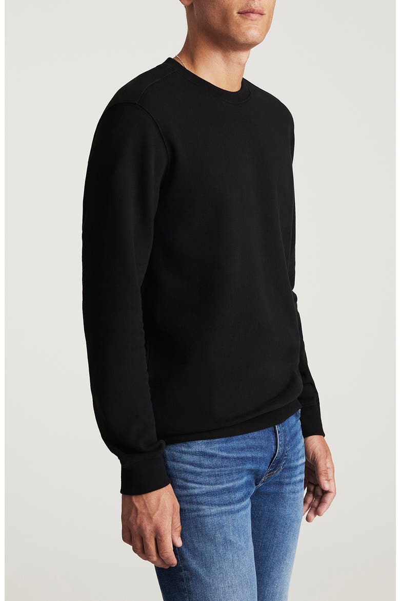 Crewneck Cotton Sweatshirt, Alternate, color, BLACK