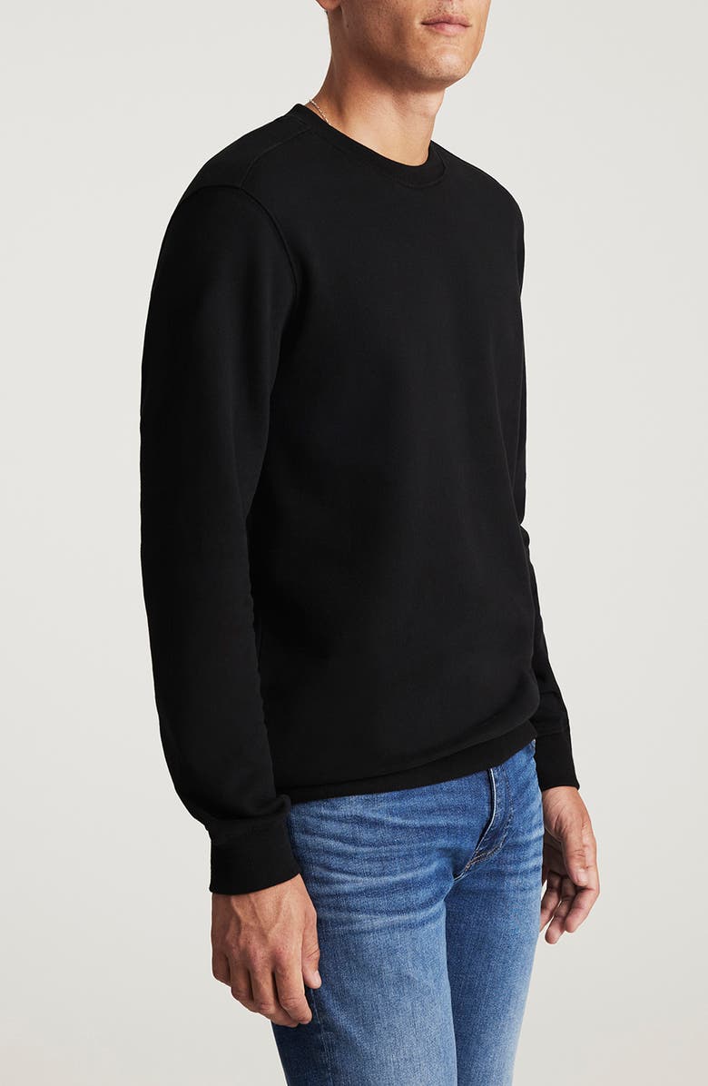 Mavi Jeans Crewneck Cotton Sweatshirt, Alternate, color, Black