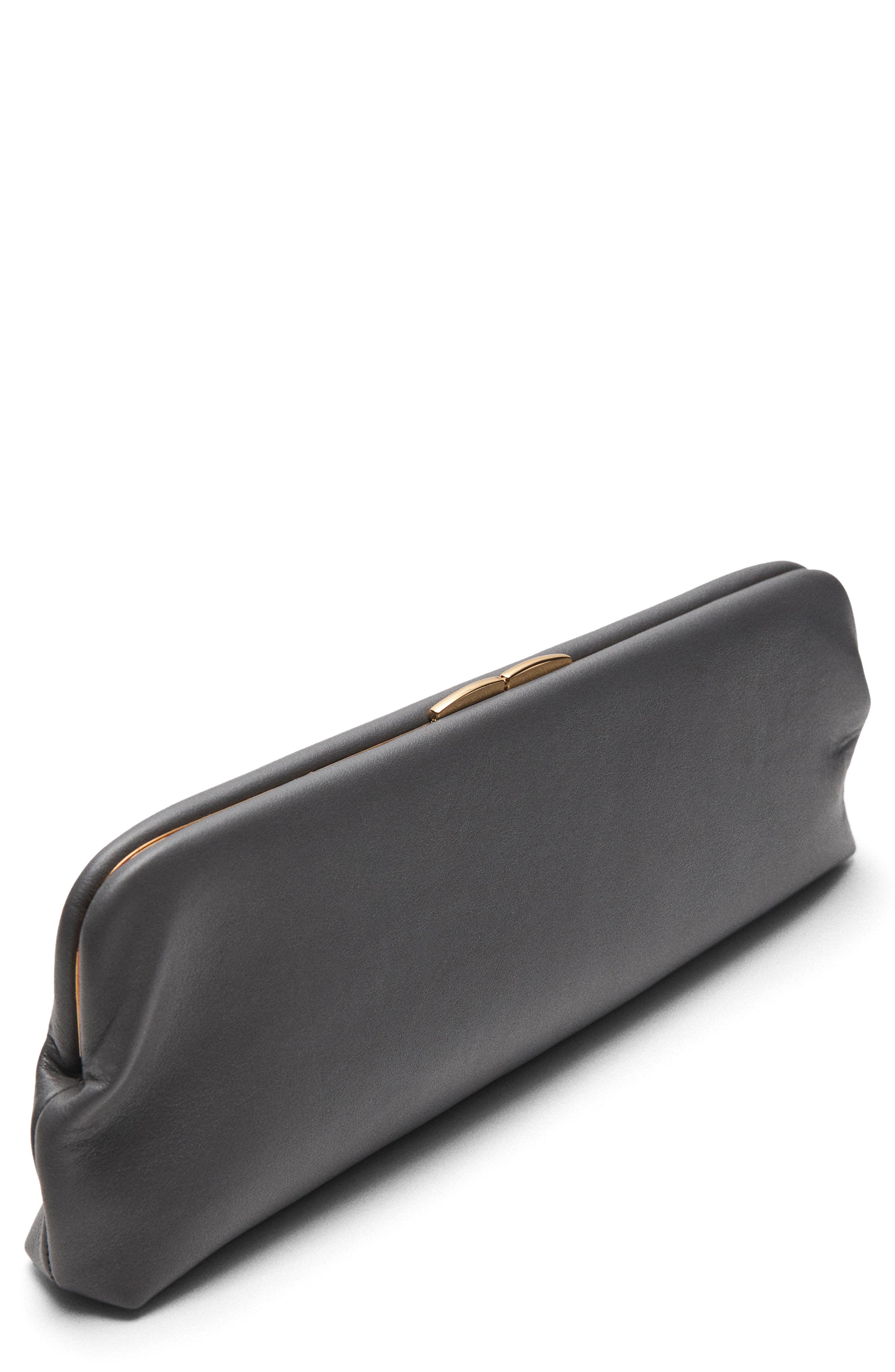 MANGO Selection Leather Clutch, Alternate, color, 