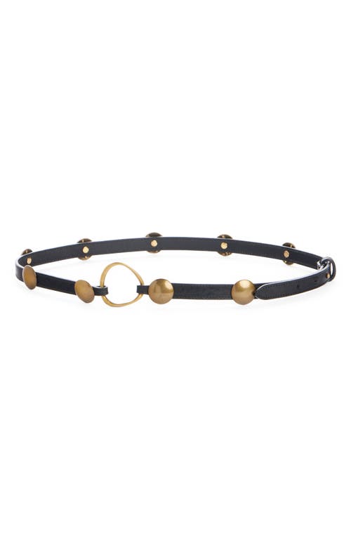Isabel Marant Karlo Stud Leather Belt In Black
