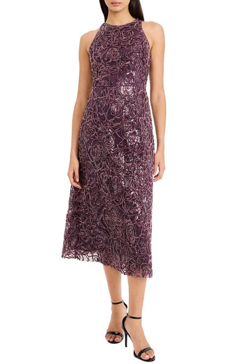 Sleeveless Sequin Midi Dress