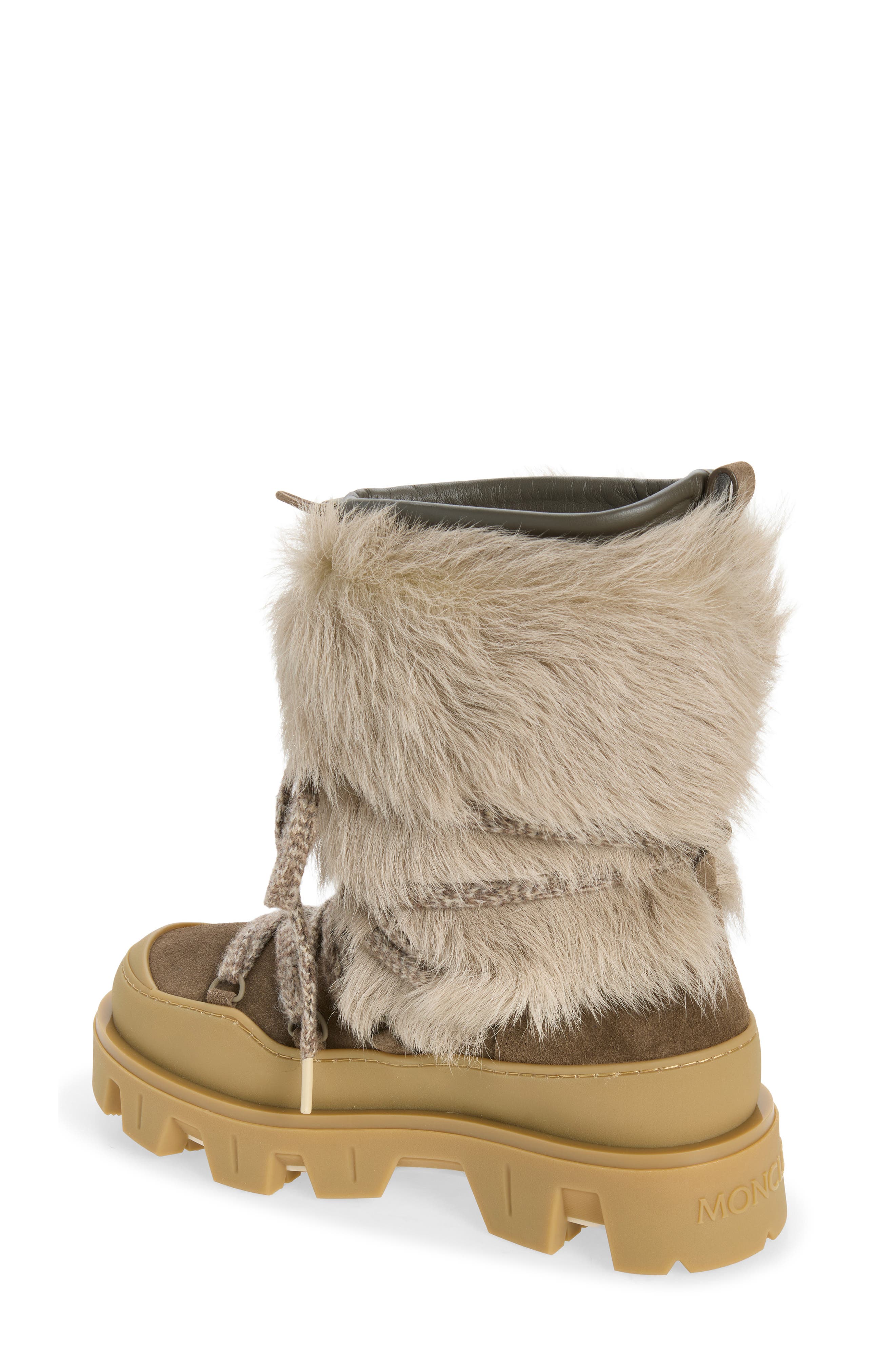 Peak Apres Leather and Genuine Shearling Snow Boot, Alternate, color, GREY MULTI
