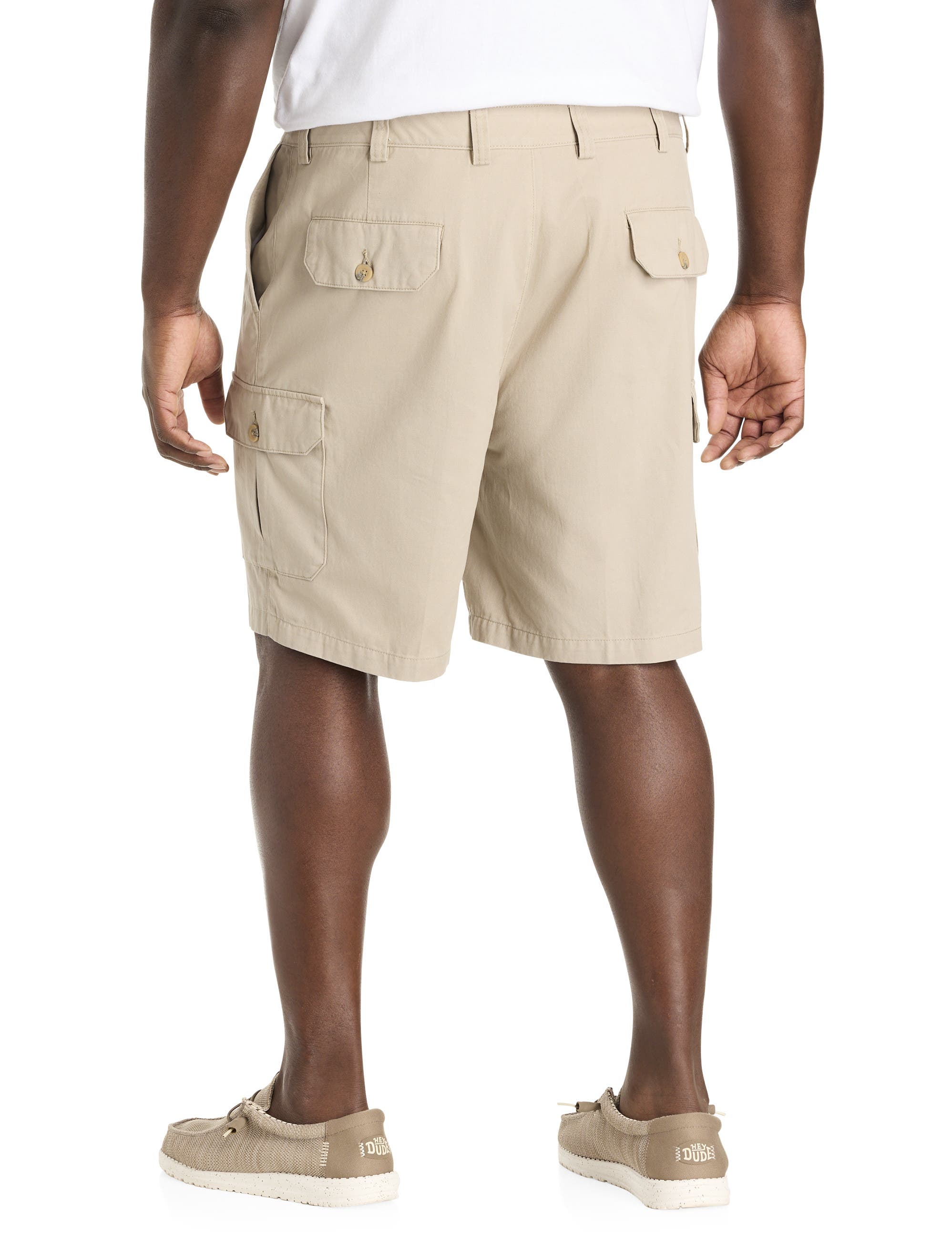 Harbor Bay by DXL Big & Tall Continuous Comfort Cotton Cargo Shorts ...