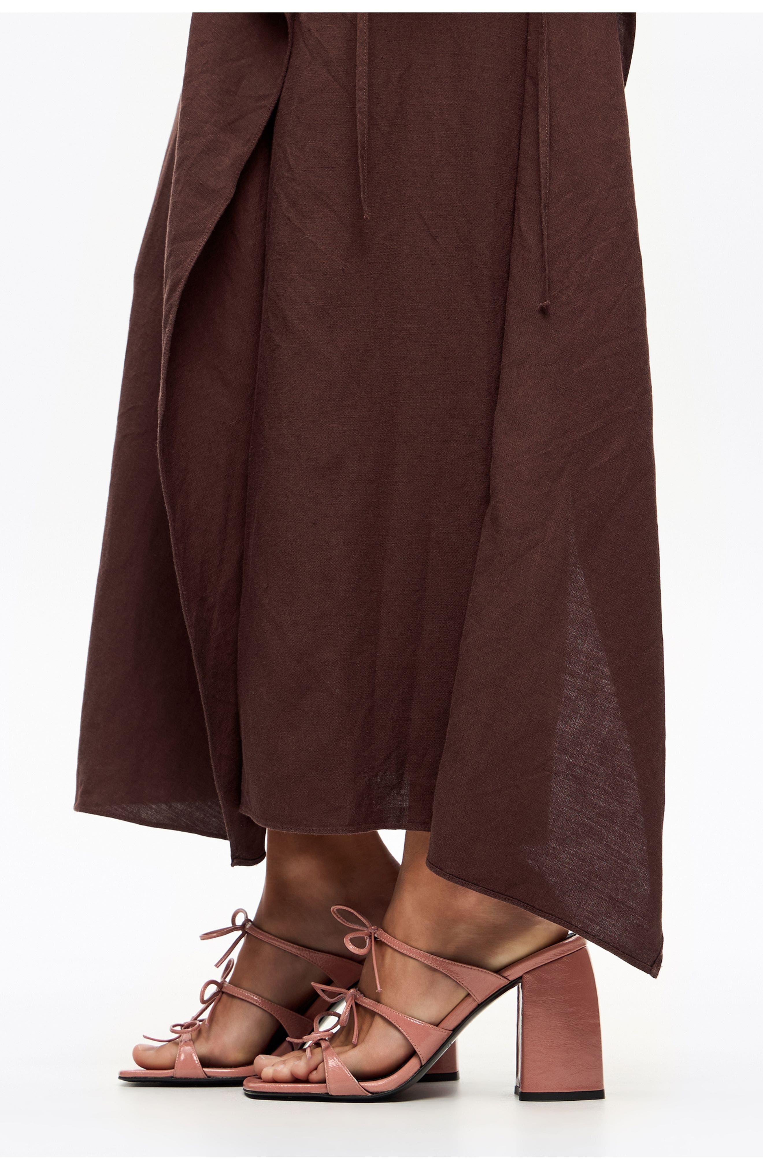 Bimba y Lola Leather Heel Sandal, Alternate, color, Pastel Pink