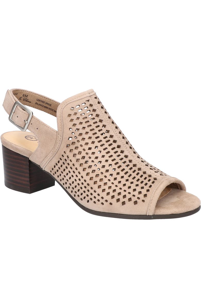 Bella Vita Emmalyn Sandal, Main, color, Almond Suede Leather