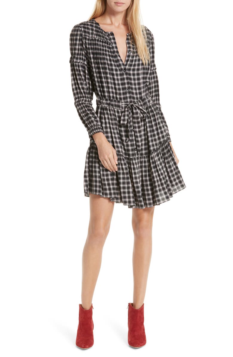 La Vie Rebecca Taylor Plaid Dress, Main, color,