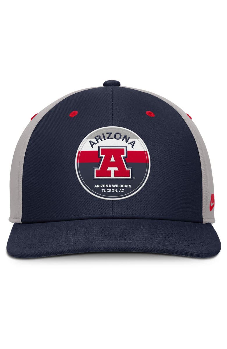 Nike Men's Nike Navy/Gray Arizona Wildcats Prep Pro Performance Snapback Hat, Alternate, color,