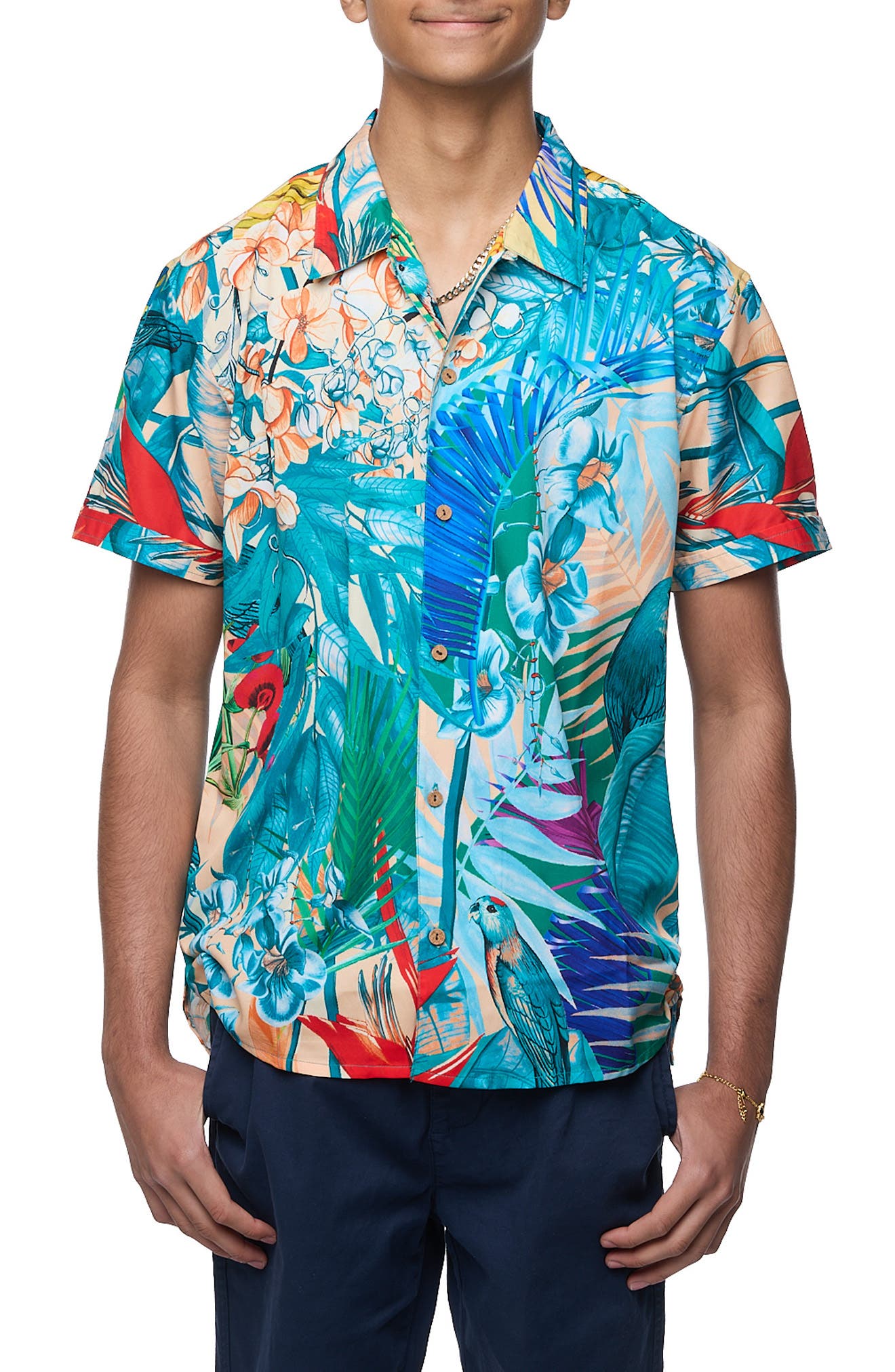 RANEES Printed Camp Shirt