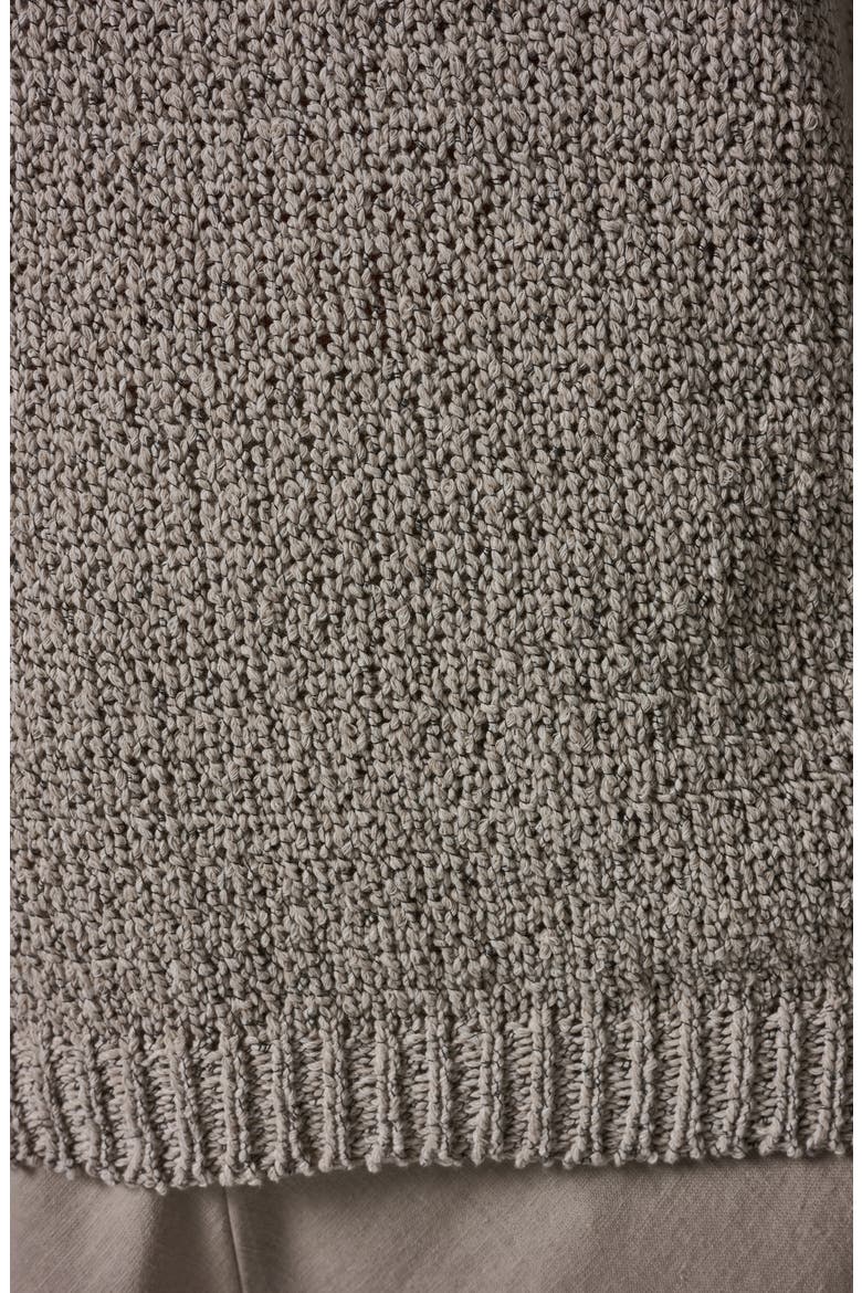 Cotton Blend V-Neck Sweater, Alternate, color, SANDSTONE MULTI