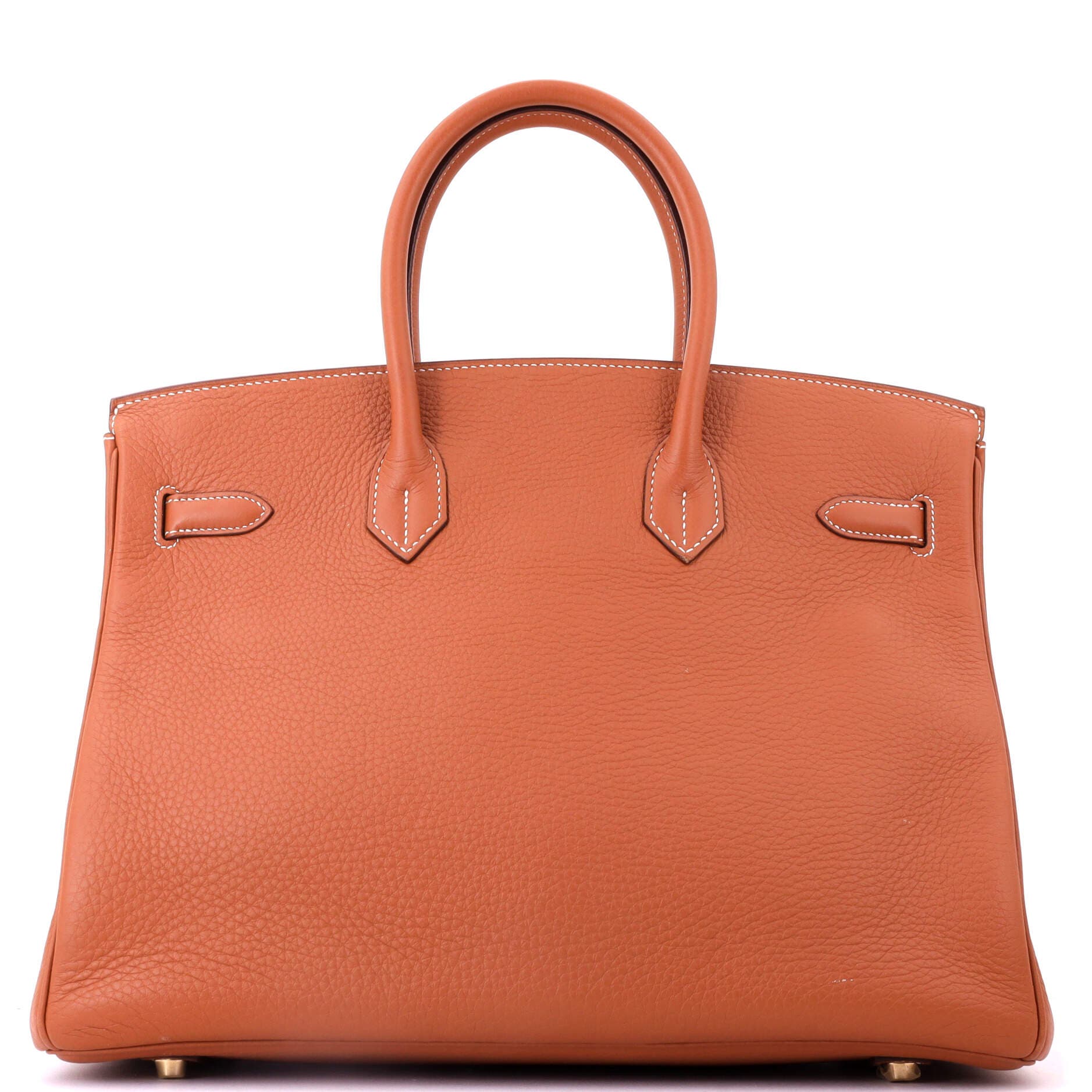 Birkin Handbag Brown Clemence with Gold Hardware 35, Alternate, color, Etrusque