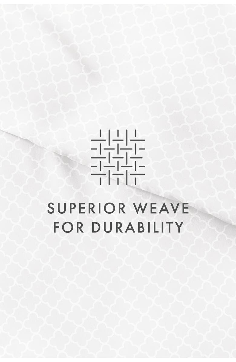 HOMESPUN IENJOY HOME Premium Ultra Soft Quadrafoil Pattern 3-Piece Duvet Cover Set, Alternate, color, Gray