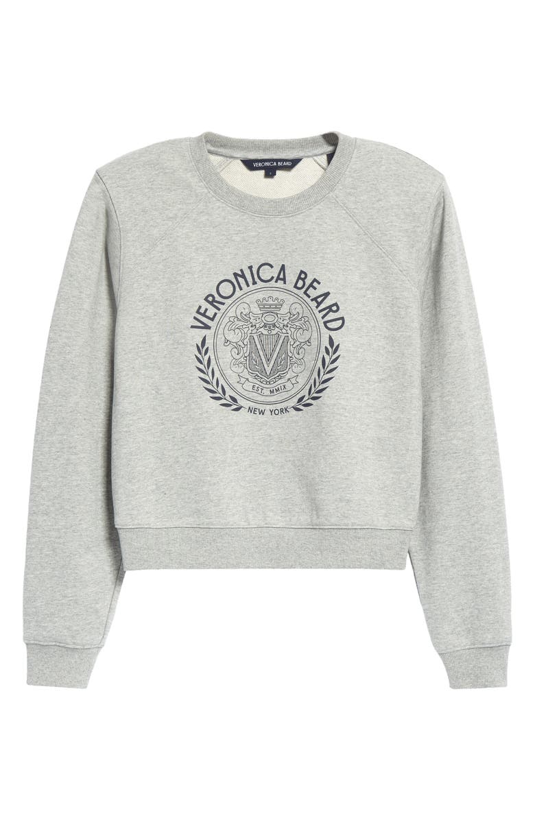 Veronica Beard Beaumont Logo Cotton Blend Graphic Sweatshirt, Alternate, color,