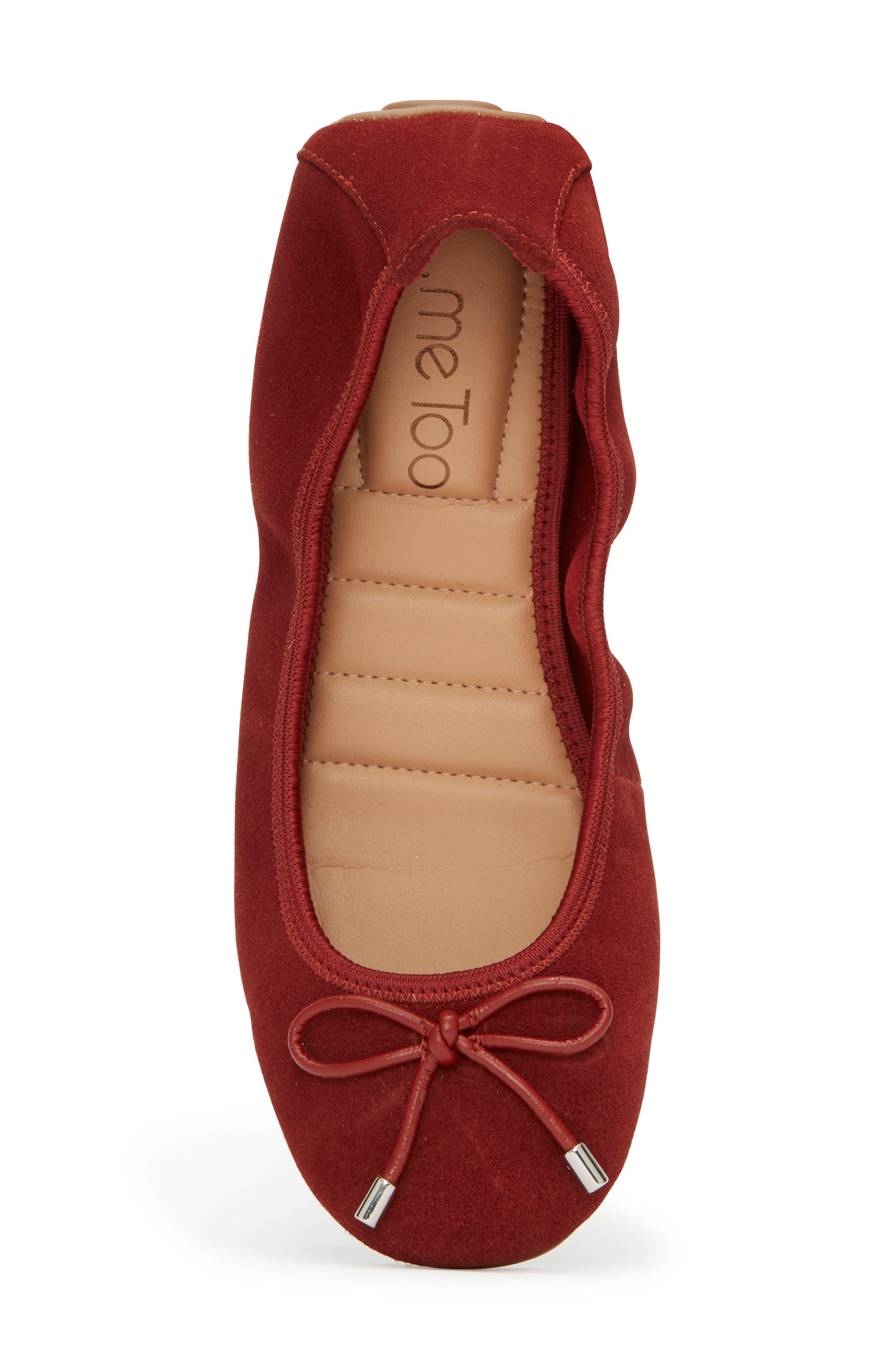 'Halle 2.0' Ballet Flat, Alternate, color, RUST SUEDE