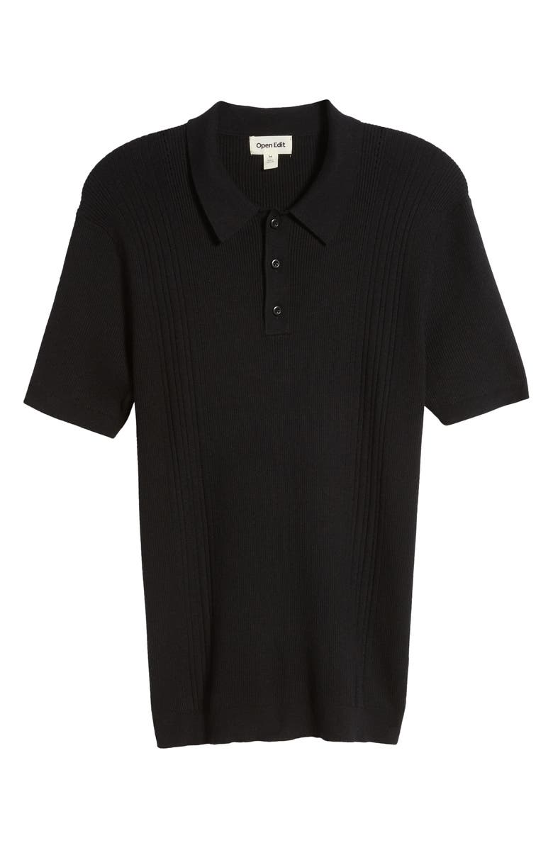 Open Edit Rib Polo Sweater, Alternate, color,