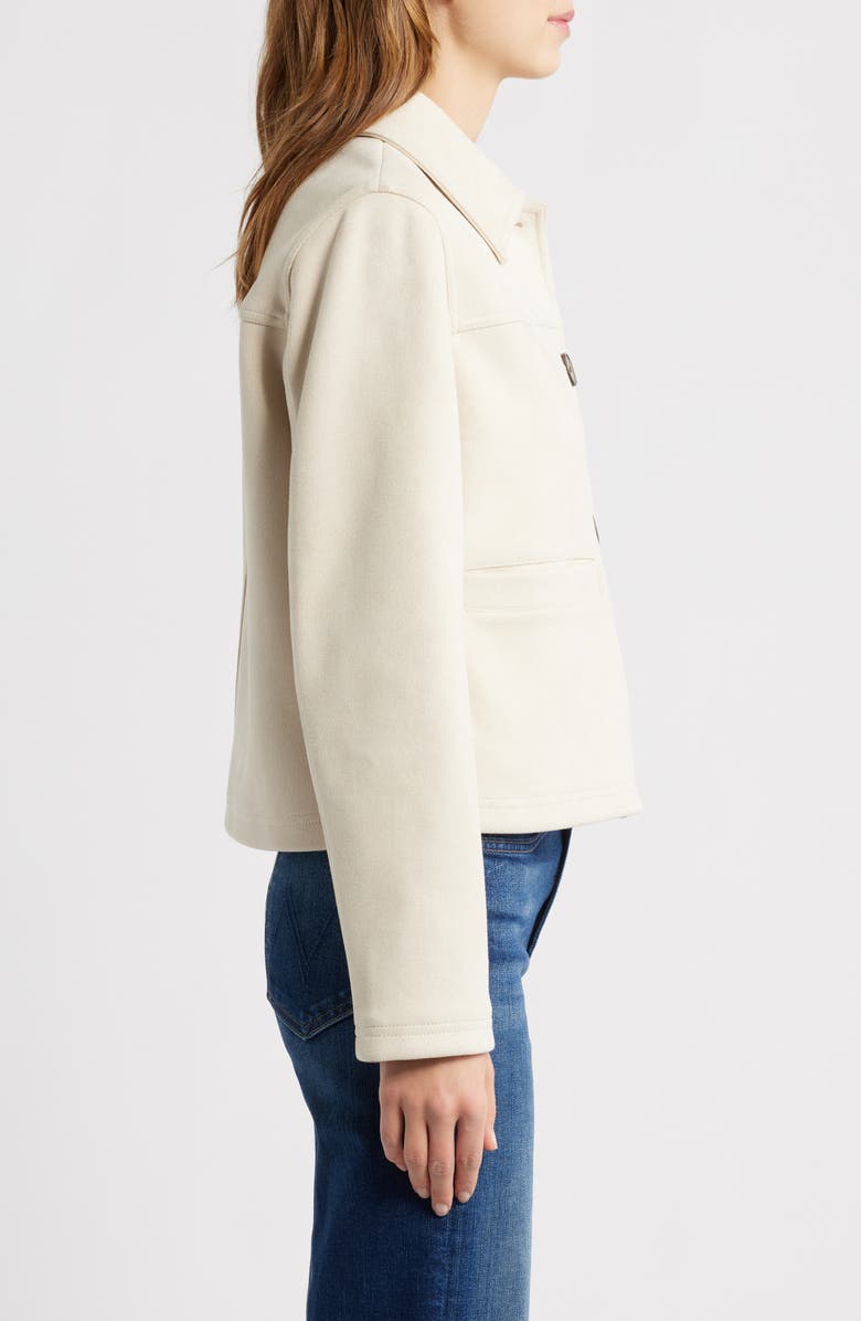 Bernardo Faux Suede Jacket, Alternate, color, Bonded Faux Suede