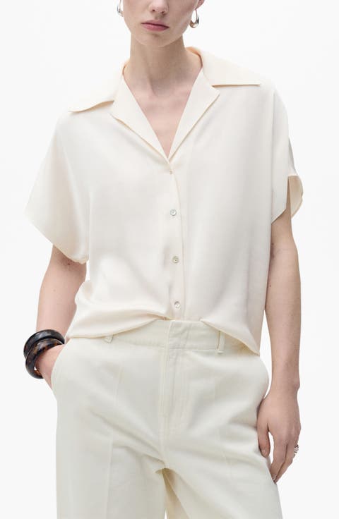 Shelby Satin Button Down Top
