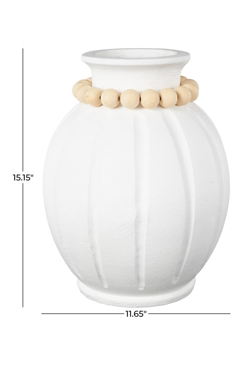 Beaded Vase, Alternate, color, WHITE
