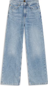 BOSS Marlene Wide Leg Nonstretch Jeans