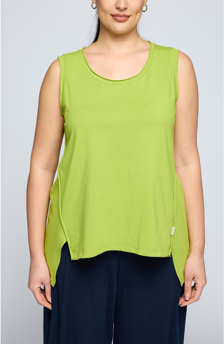 LUUKAA Azari Sleeveless Jersey Top, Main, color, Lime