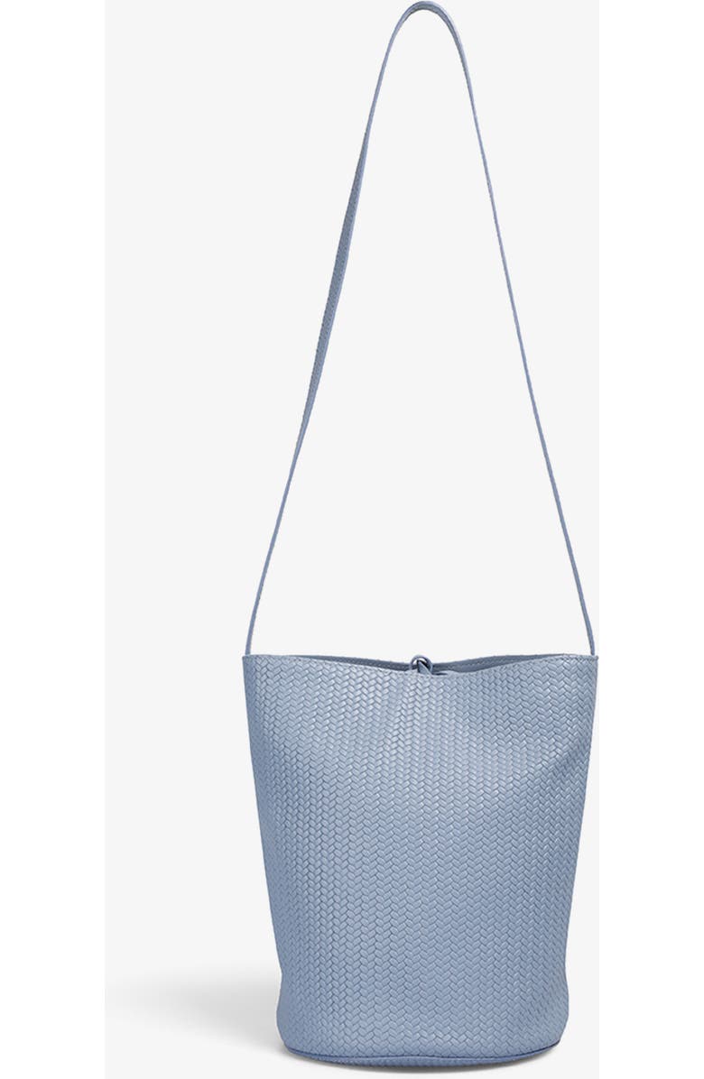 Scalpers Maxi Cube Woven Leather Bag, Alternate, color, Blue