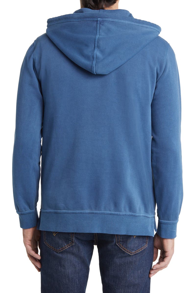 Stone Rose Fleece Hoodie, Alternate, color, Denim