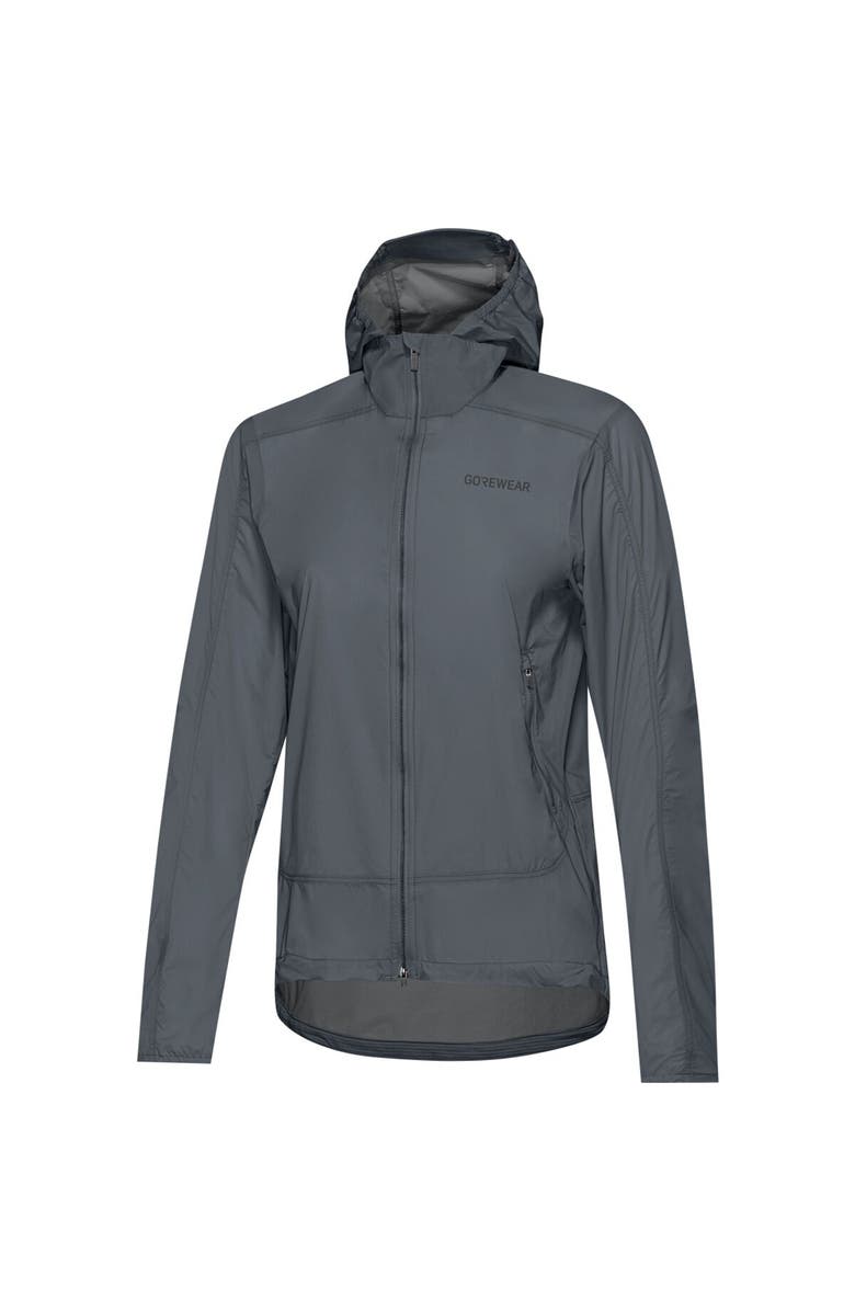 GOREWEAR Fernflow Hooded Windbreaker - Women's, Alternate, color, Lab Graphite