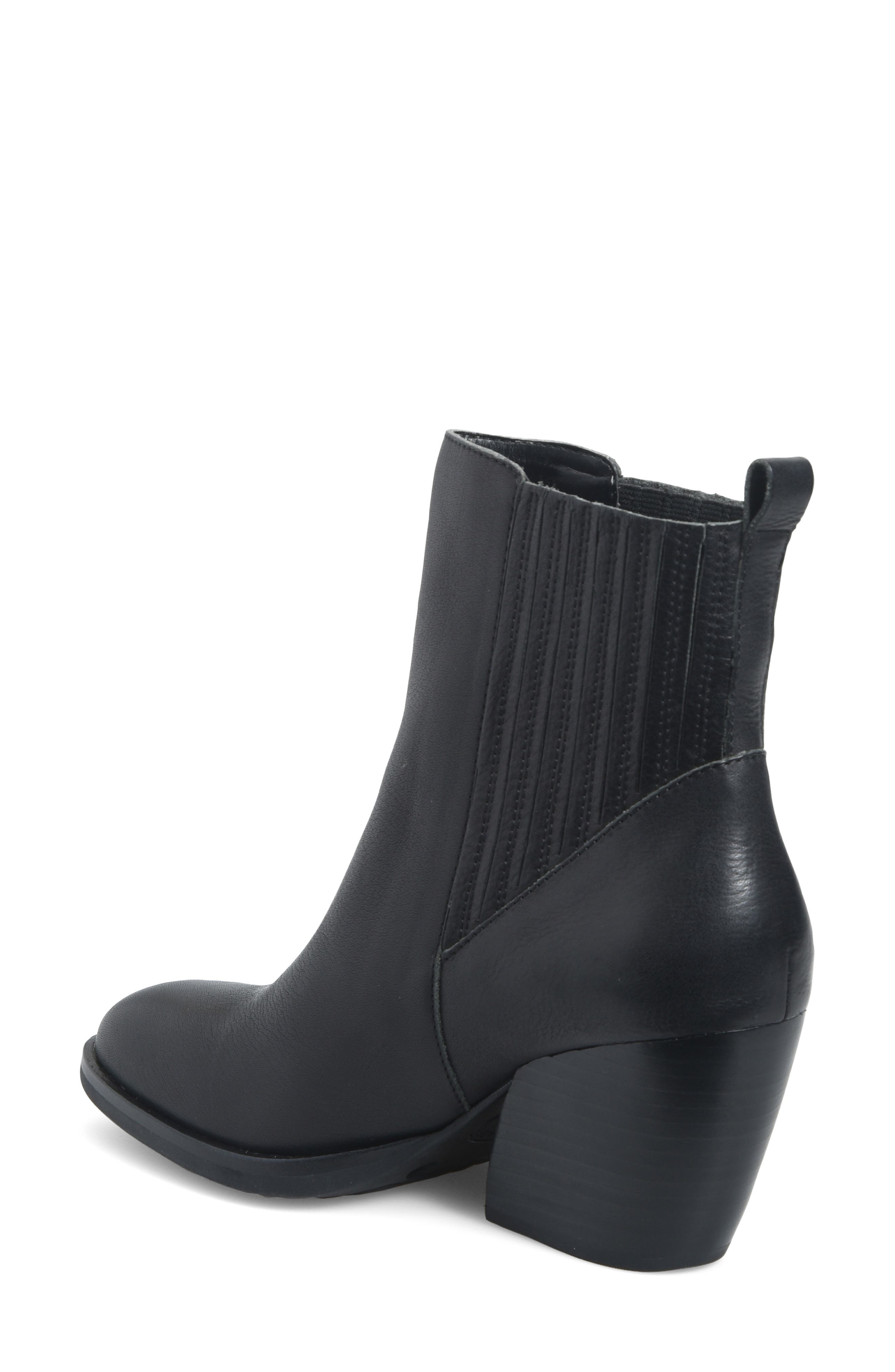 Shaila Leather Chelsea Boot, Alternate, color, BLACK LEATHER