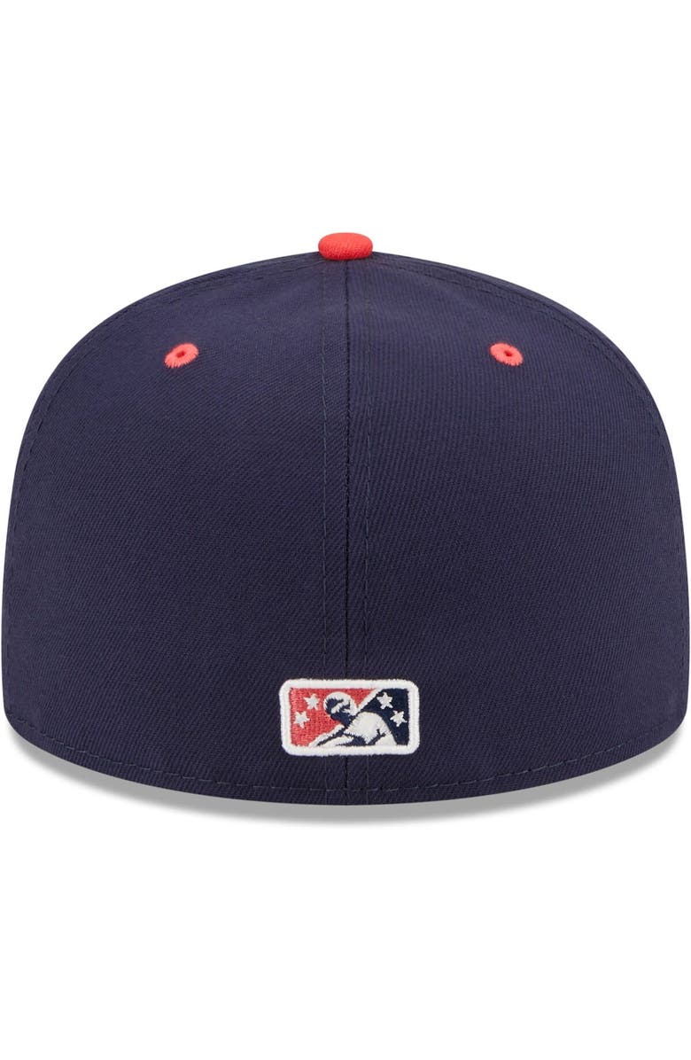New Era Men's New Era Navy/Red Demonios de Des Moines Copa De La Diversion 59FIFTY Fitted Hat, Alternate, color, Navy