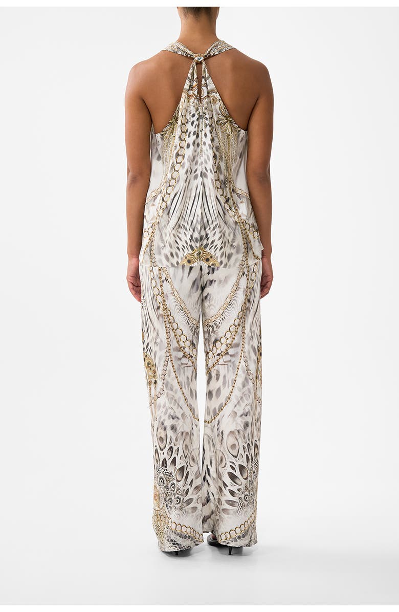 Camilla V-Neck Top With Knot Back, Alternate, color, Lady Lionheart