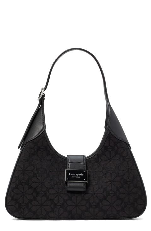 spade floral jacquard shoulder bag