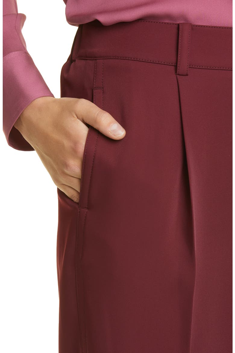 Tapered Pull-On Pants, Alternate, color, PLUM WINE