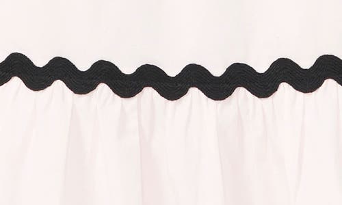 Cece Rickrack Trim Cotton Maxi Sundress In Ultra White