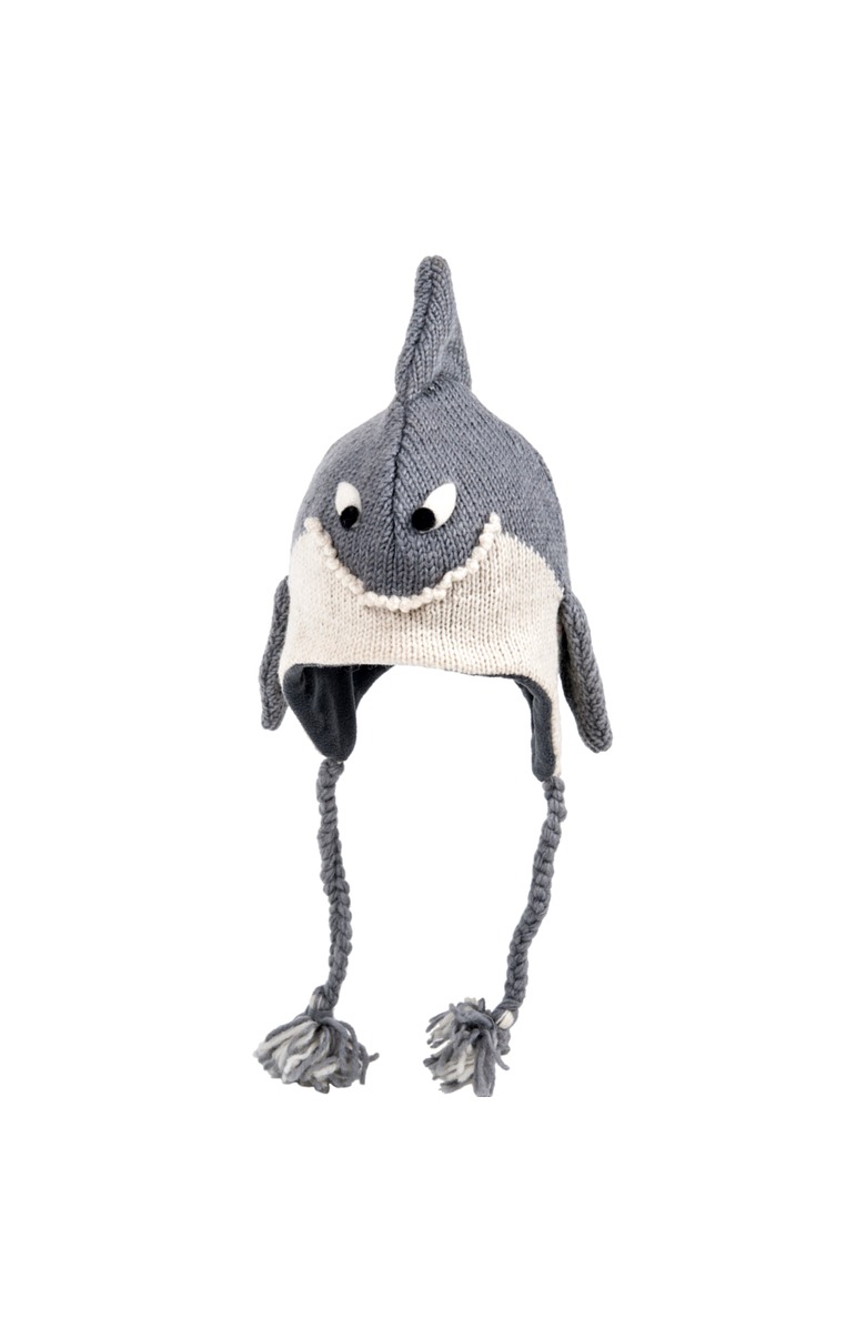 Nirvanna Designs Shark Hat, Main, color, White