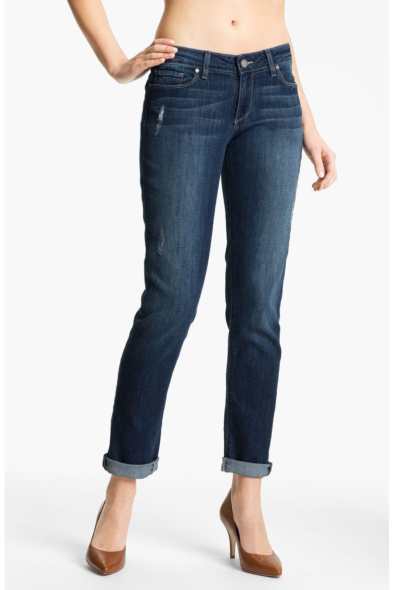 Denim 'Jimmy Jimmy' Distressed Skinny Jeans, Main, color, MANDI DESTRUCTION