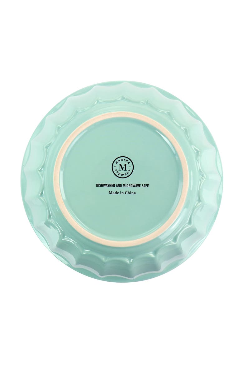 3 piece Stoneware Bowl Set, Alternate, color, Turquoise