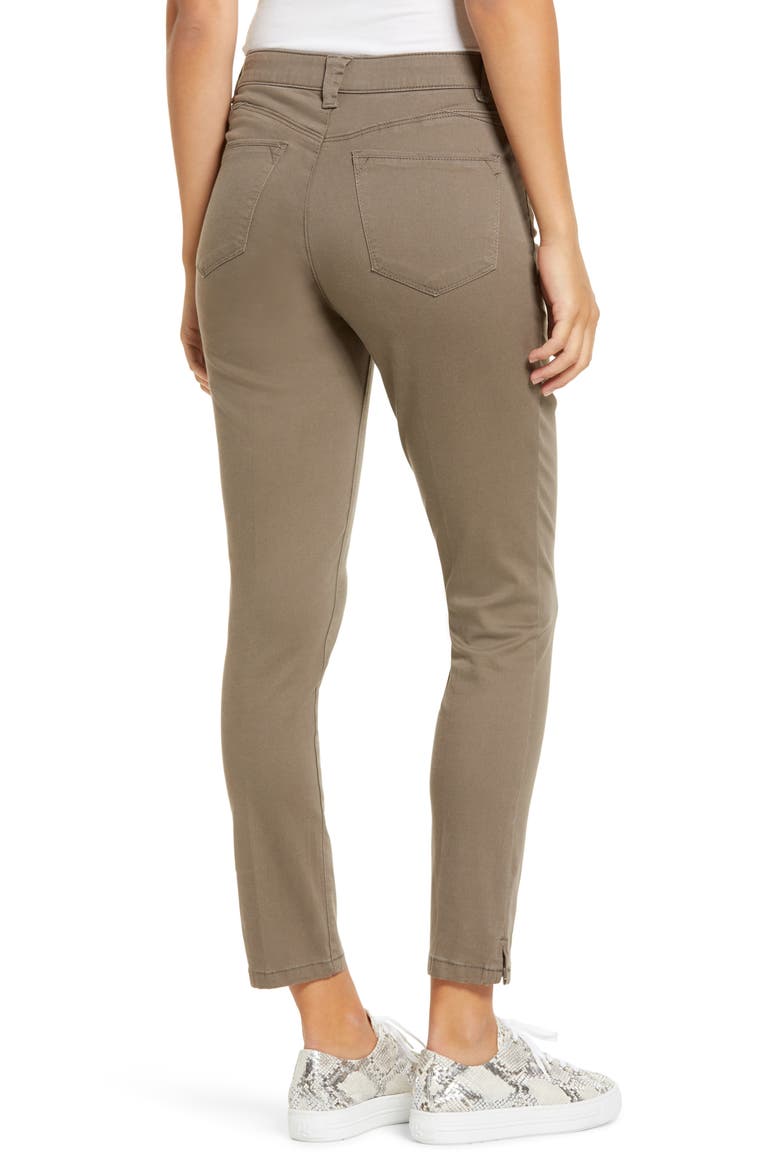 High Waist Ankle Skinny Pants, Alternate, color, BRINDLE OLIVE