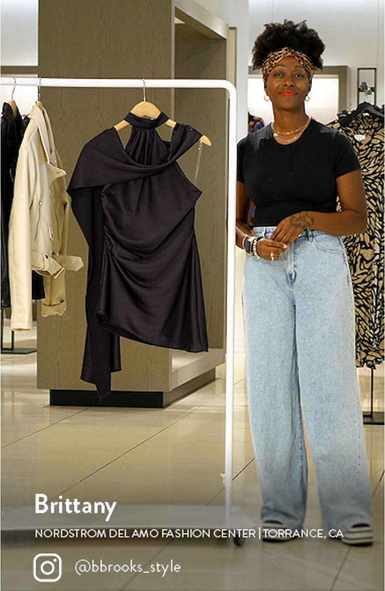 Aida Satin Minidress, sales video thumbnail