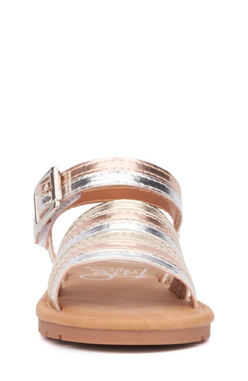 Olivia Miller Kids' Rainbow Metallic Sandal In Metallic