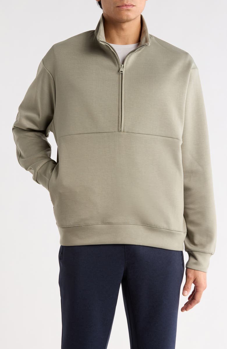 Kenneth Cole Active Half Zip Pullover, Main, color, Dried Sage
