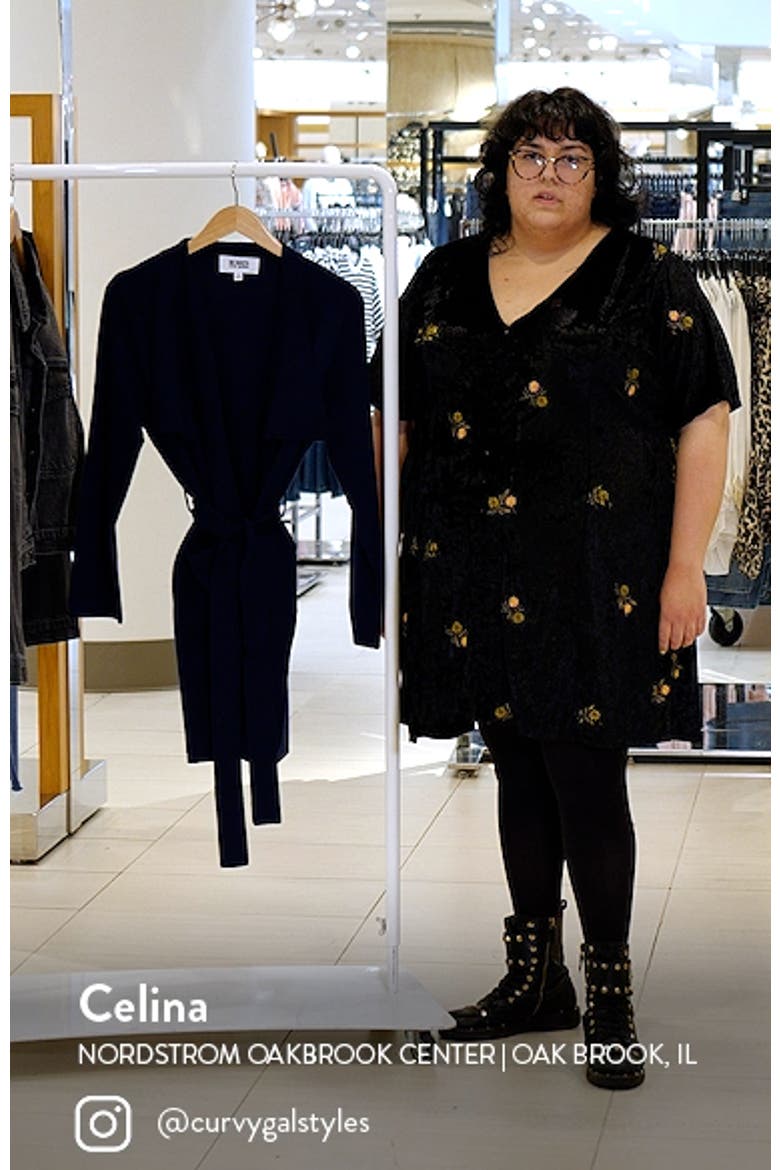 BB Dakota Drape Front Cardigan Coat video
