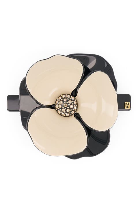 Camelia acetate barette