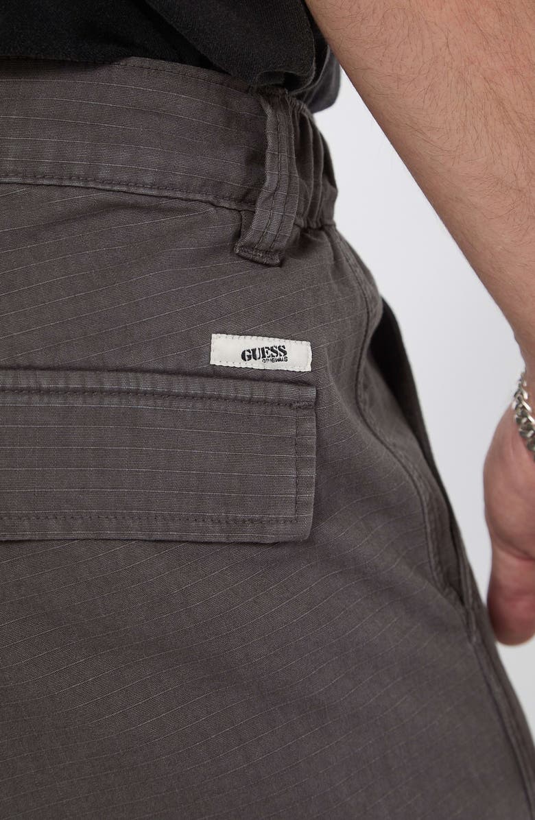GUESS ORIGINALS Go Ripstop Panel Mid Rise Cargo Pants, Alternate, color, Grey