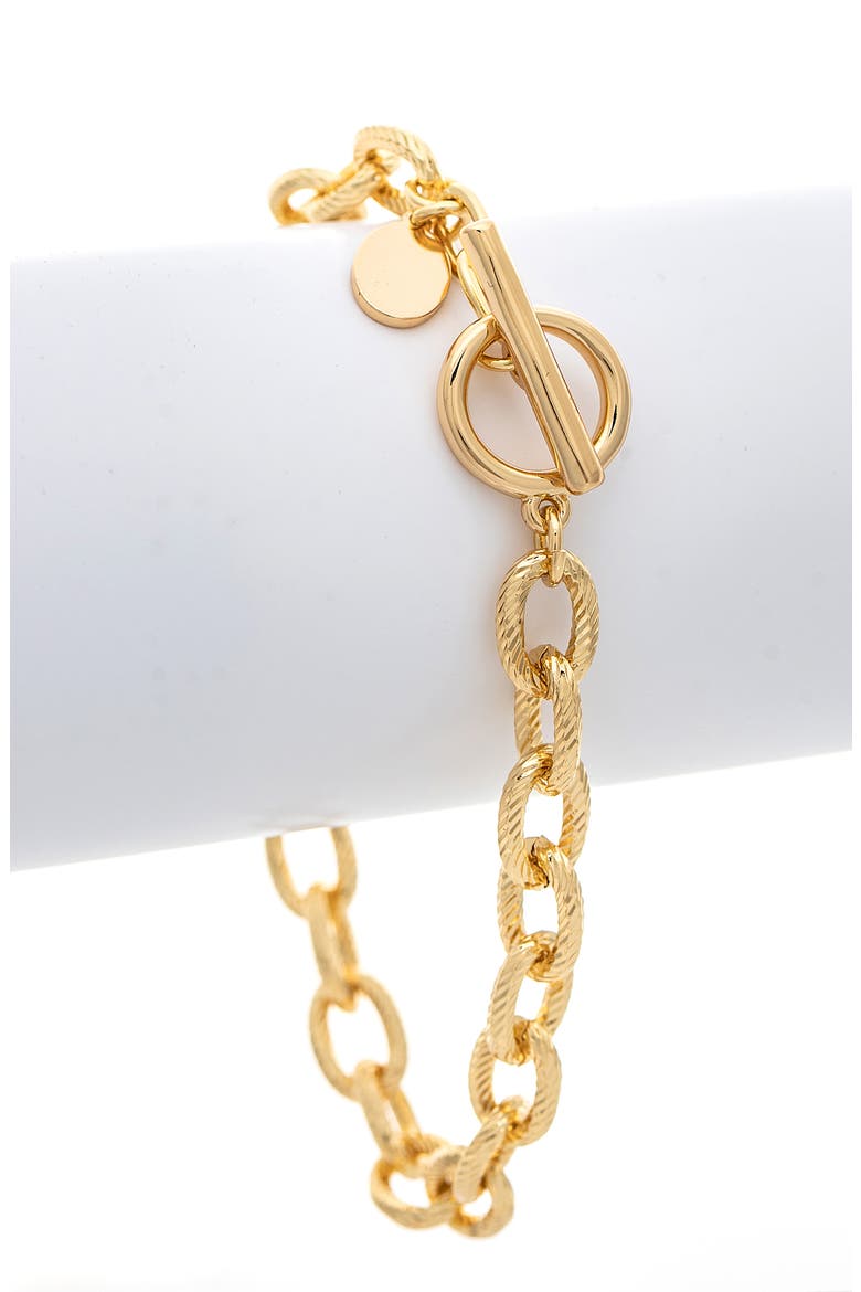 Toggle Chain Bracelet, Alternate, color, POLISHED